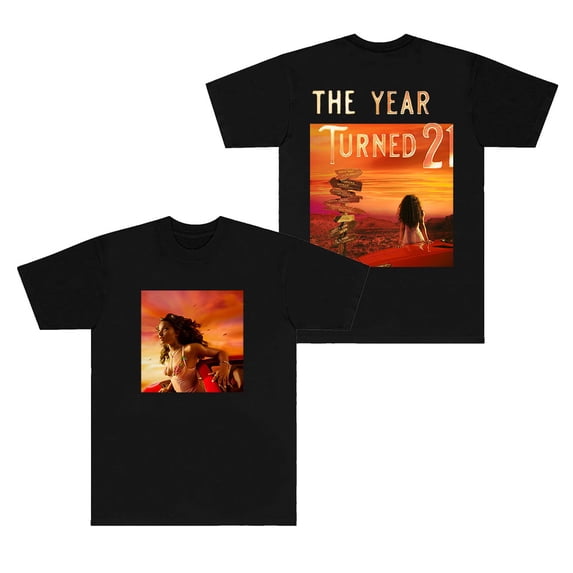 Ayra Starr The Year I Turned 21 Merch T-shirts Summer Women Men Fashion Casual Short Sleeve Tee Crewneck