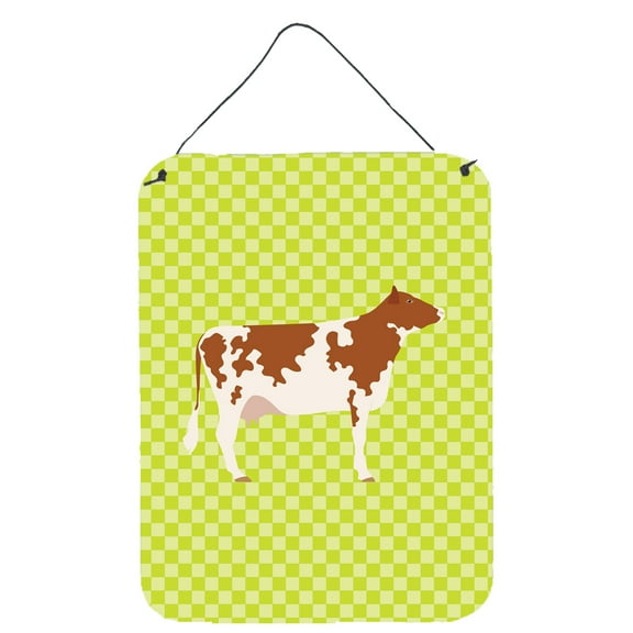 Ayrshire Cow Green Wall or Door Hanging Prints