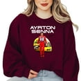 thumbnail image 1 of Ayrton Senna F1 Legend Vintage Retro Racing Brazil Motorsport Icon Champ SweatShirt Unisex, up to 5XL, 1 of 3