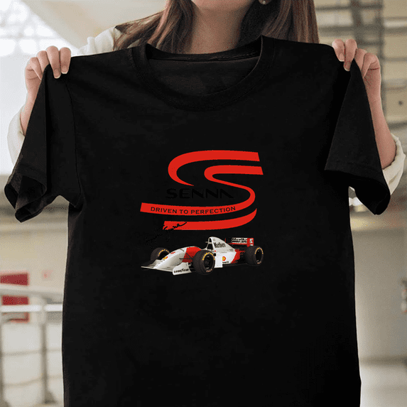 Ayrton Senna Motorsport Legend F1 Fan Edition Formula One Racing Driver V60012 Unisex T-Shirt, Size Up to 5XL