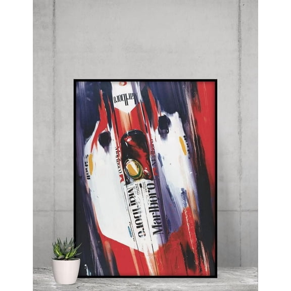 Ayrton Senna Poster Formula 1 Wall Art Ayrton Senna Sim Racing Poster Size 24''x36'' Googate