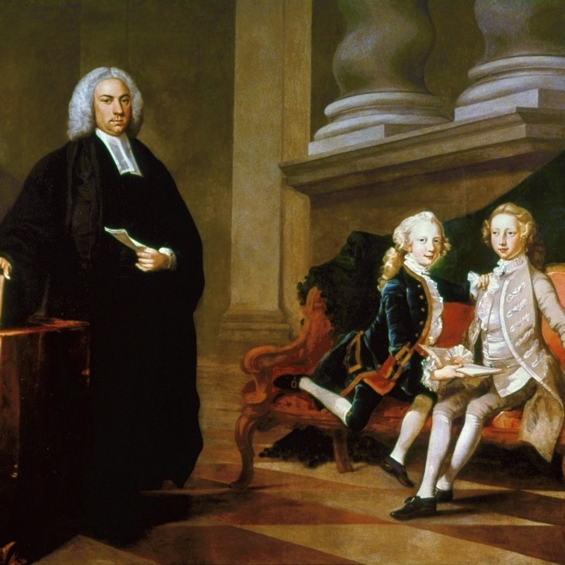 Ayscough And Pupils C1749. Nfrancis Ayscough Dean Of Bristol Cathedral