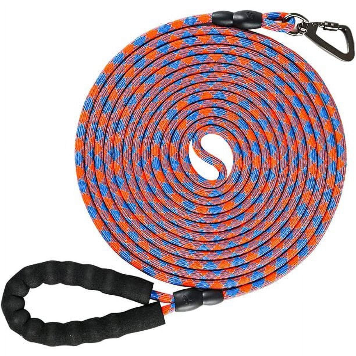Aystkniet 8mm 20 FT Rope Dog Leash, Nylon Pet Training Leash with