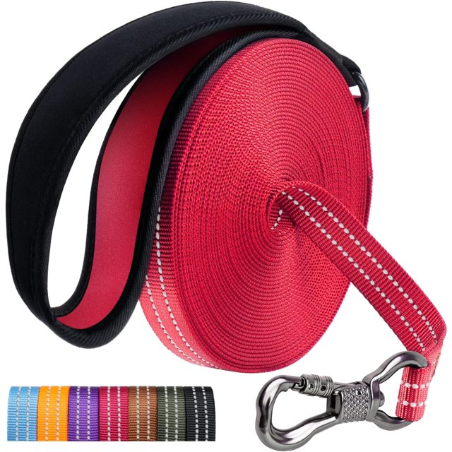 Aystkniet DoubleSided Reflective Dog Leash Rope, 10 FT/32 FT/50 FT/65