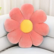 Aystkniet Flower Decorative Throw Pillow for Bed, 16'' Cute Pink Daisy Floor Cushion for Sofa Couch and Girls/Women/Kids/Children Gift (1 Pack, Pink)