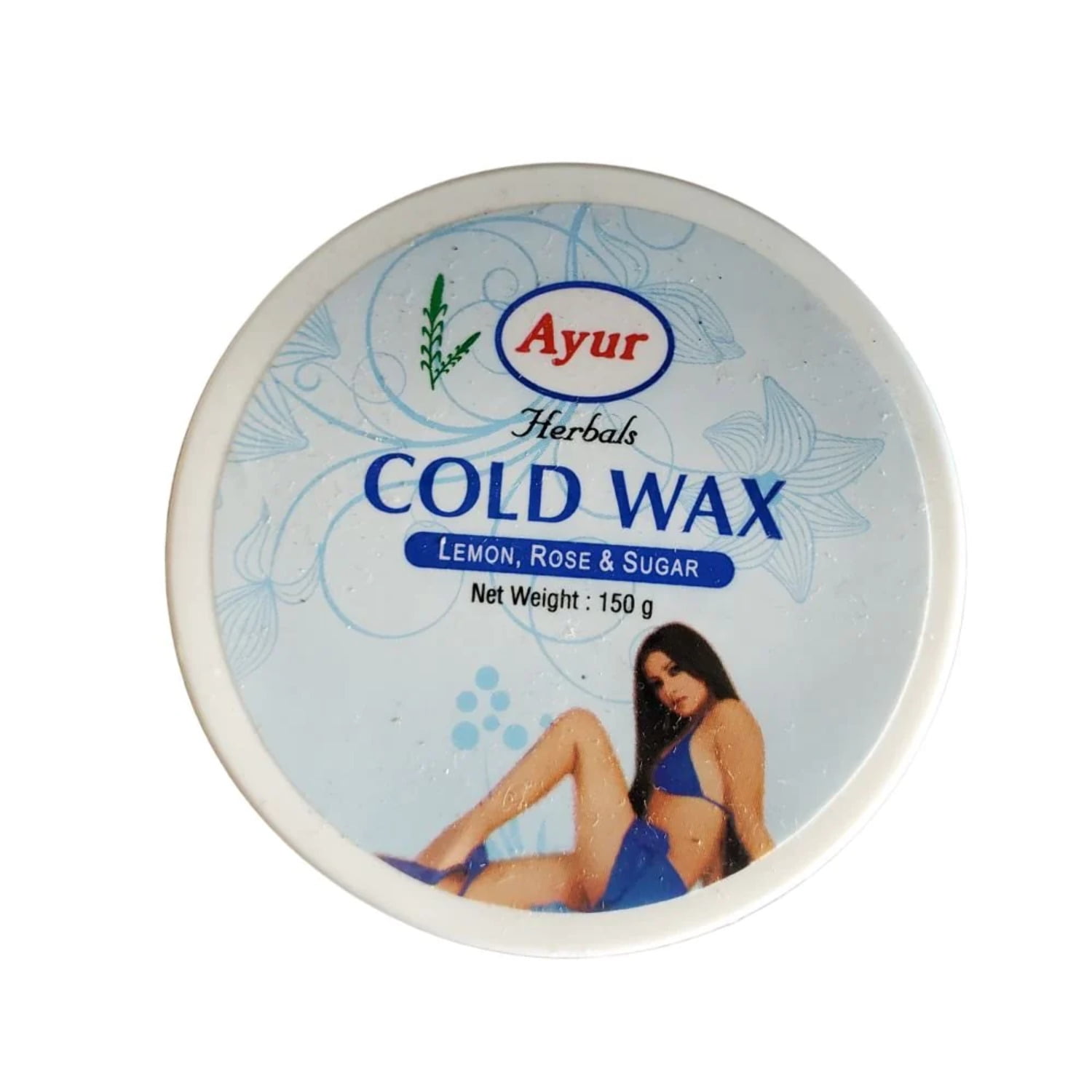 Ayur Herbals Cold Wax With Lemon Rose Sugar 150g 