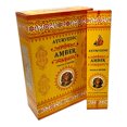 thumbnail image 1 of Ayurvedic Amber Masala Incense Stick Natural Handmade Agarbatti Hand Agarbathi 12 Pack 15 gm, 1 of 3