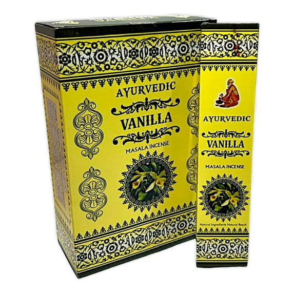 Ayurvedic Vanilla Masala Incense Stick Natural Handmade Agarbatti Hand Agarbathi 12 Pack 15 gm