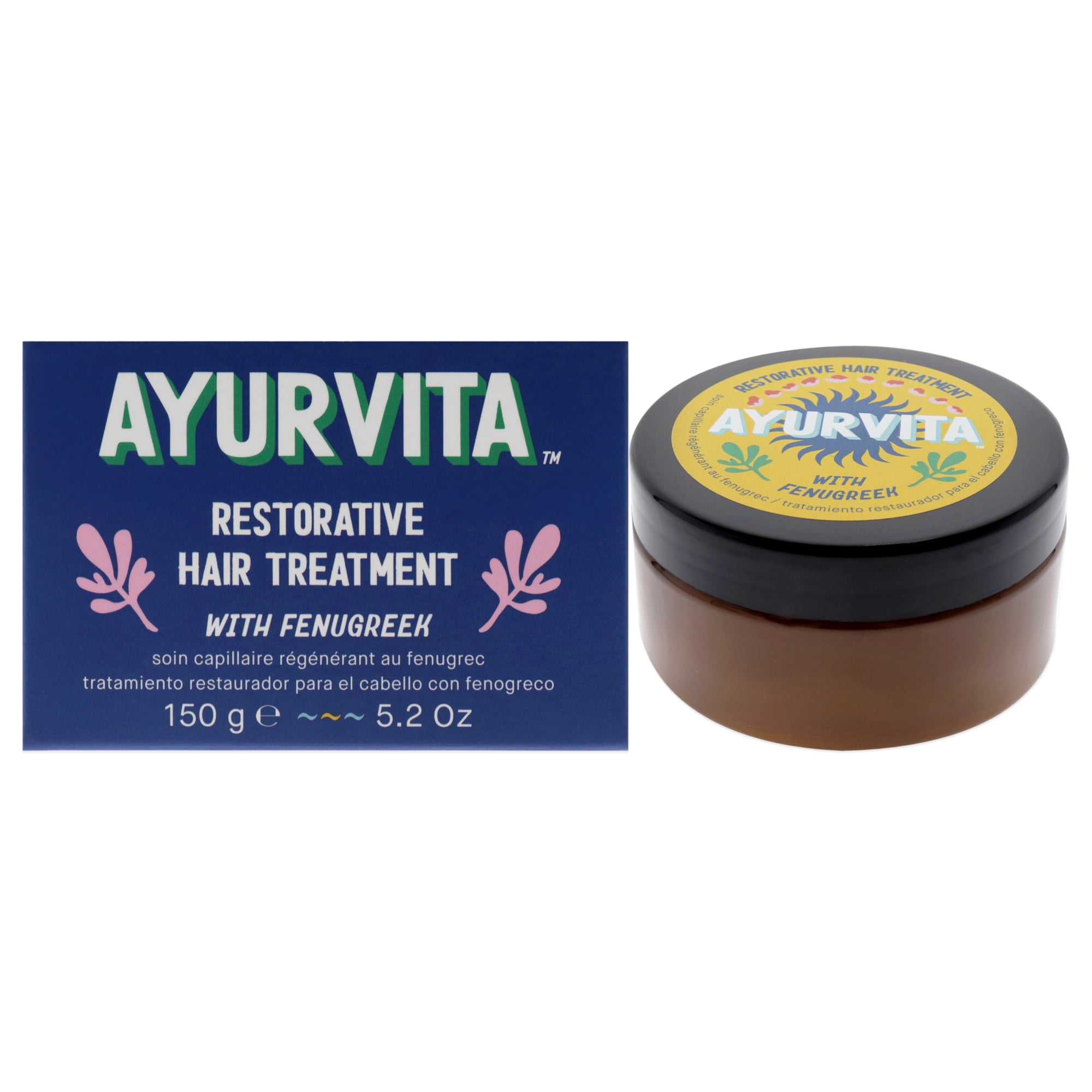 AyurVita Restorative Hair Treatment with Fenugreek, Hair Mask, 5.2 oz