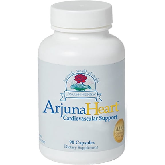 Ayush Herbs, Arjuna-Heart 90 vegcaps