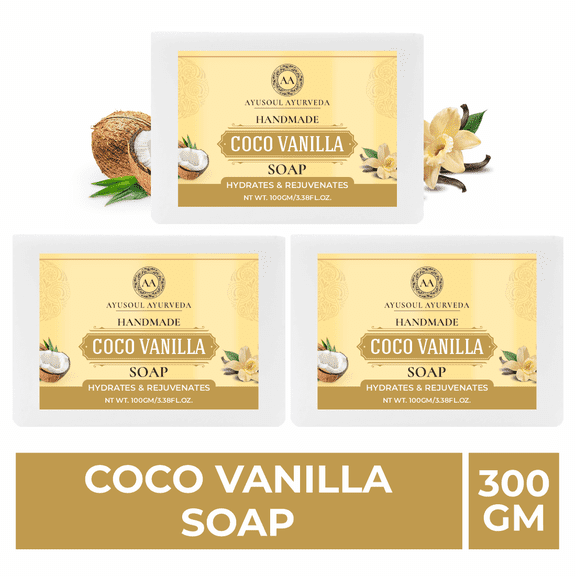 Ayusoul Ayurveda  CoCo Vanilla  Soap For Man and Woman