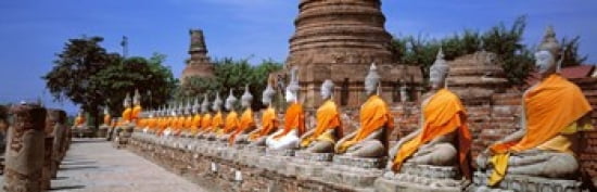 Ayutthaya Thailand Canvas Art - Panoramic Images (36 x 12)