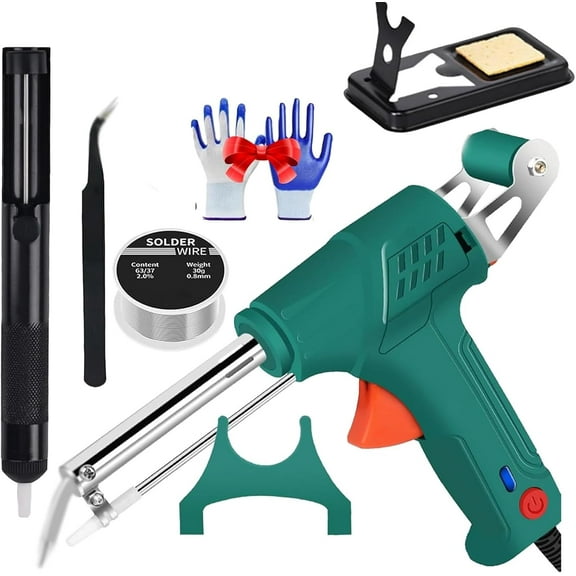 Ayyecoeeye Welder, Internally Heated Industrial Laser Welding Tools, Automatic Corded Solder Iron Internal Heat with 3-in-1 Function for Metal Working, DIY, Portable Laser Welder Machine (Green)