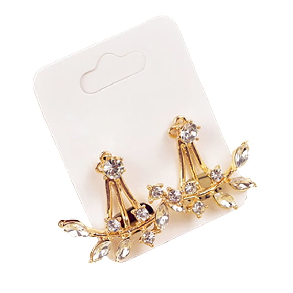 Ayyufe 1 Pair Women Earrings Attractive Mini Women Rhinestone Ear Studs for Wedding