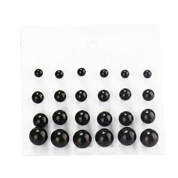 Ayyufe 12 Pairs Attractive Elegant Pearl All-match Ear Stud for Party