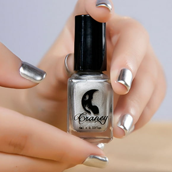 Ayyufe 6ml Metallic Chrome Mirror Effect Sexy Nail Art Polish Varnish Manicure Tool