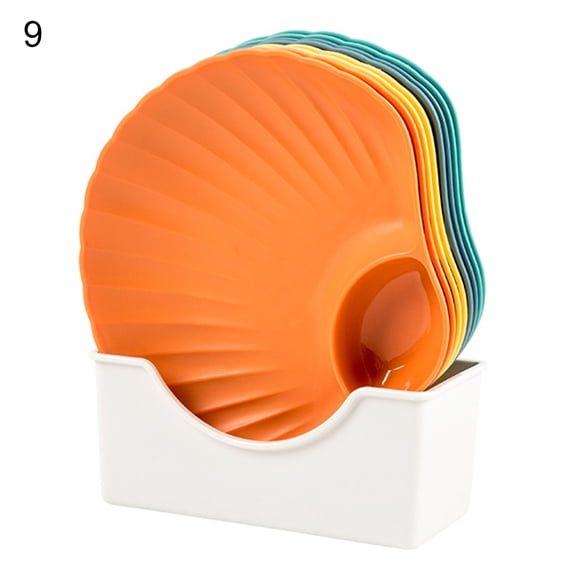 Ayyufe 8Pcs Multi-purpose dish Household Small Dish Salted Vegetable Plastic Snack Cake Dish Dining Table Garbage Plate Fruit Plate Dessert Dish