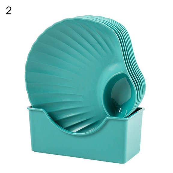 Ayyufe 8Pcs Multi-purpose dish Household Small Dish Salted Vegetable Plastic Snack Cake Dish Dining Table Garbage Plate Fruit Plate Dessert Dish