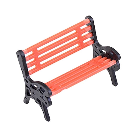 Ayyufe Bench Model Creative Mini Park Bench Model Miniature Landscape Garden Decorative Ornament