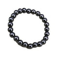 thumbnail image 1 of Ayyufe Black Round Magnetic Stone Bracelet Unisex Health Care Bangle, 1 of 6