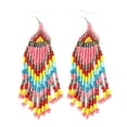 thumbnail image 1 of Ayyufe Bohemian Women Party Multicolor Beads Drop Dangle Statement Earrings, 1 of 7