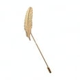 thumbnail image 1 of Ayyufe Brooch Elegantative Vintage Men Feather Lapel Pin for Suit, 1 of 7