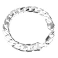 thumbnail image 1 of Ayyufe Chain Bracelet Exquisite Durable Sliver Plated Sideways Luxurious Men Bangle for Business, 1 of 6