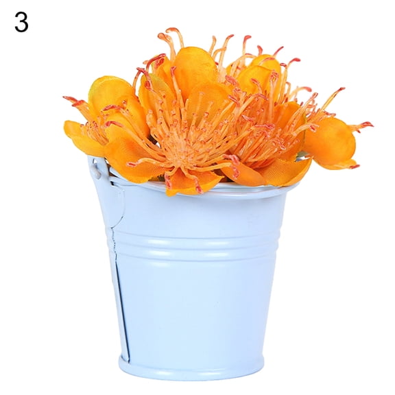 Ayyufe Cute Mini Solid Color Pail Bucket Wedding Party Candy Favours Home Hotel Decor