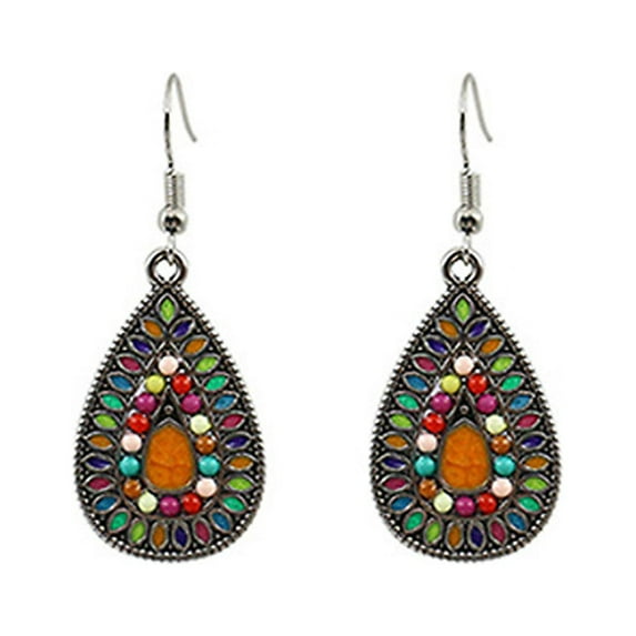 Ayyufe Earring Bohemian Vintage Ear Ring Dangle Eardrop for Dressing Room