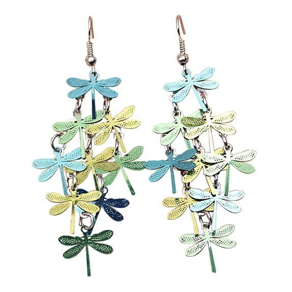 Ayyufe Earrings Compact Women Dragonfly Shape Dangler for Party Banquet