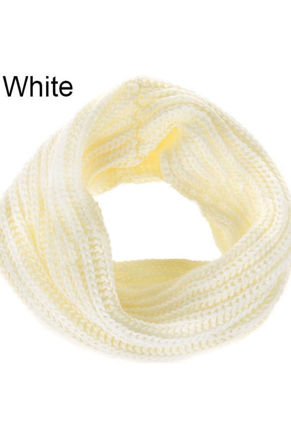 Fashion Unisex Winter Warm Infinity Circle Cable Knit Cowl Neck Long Scarf Shawl
