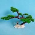 thumbnail image 1 of Ayyufe Fish Tank Aquarium Rock Bonsai Ornament Plastic Artificial Pine Tree Plant S 15*7*10cm, 1 of 8