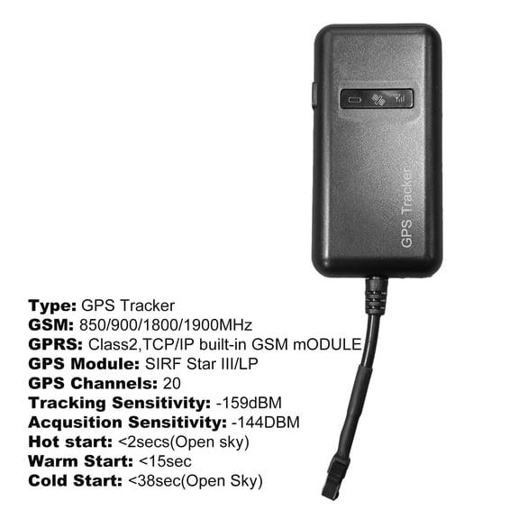 Ayyufe GT02/TK110 GSM/GPRS/GPS Tracker Car Vehicle Bike Locator Location Tracking