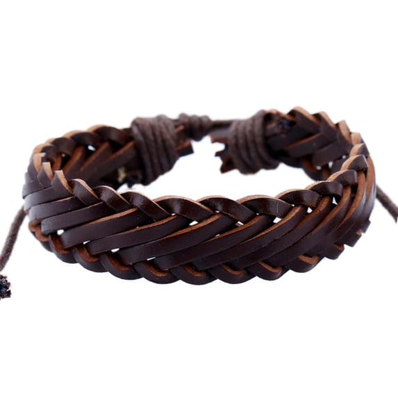 Ayyufe Leather Rope Bracelet Men Women Bangle Birthday Party