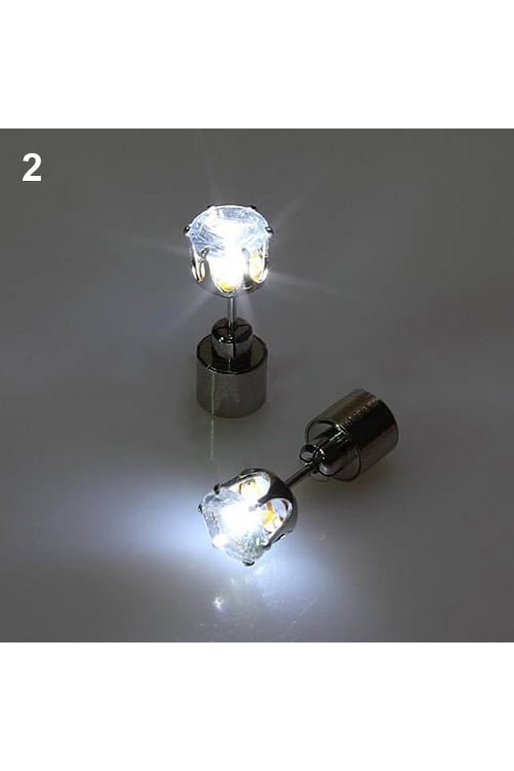 Light Up LED Rhinestone Earrings Stud Dance Party for Party/Xmas