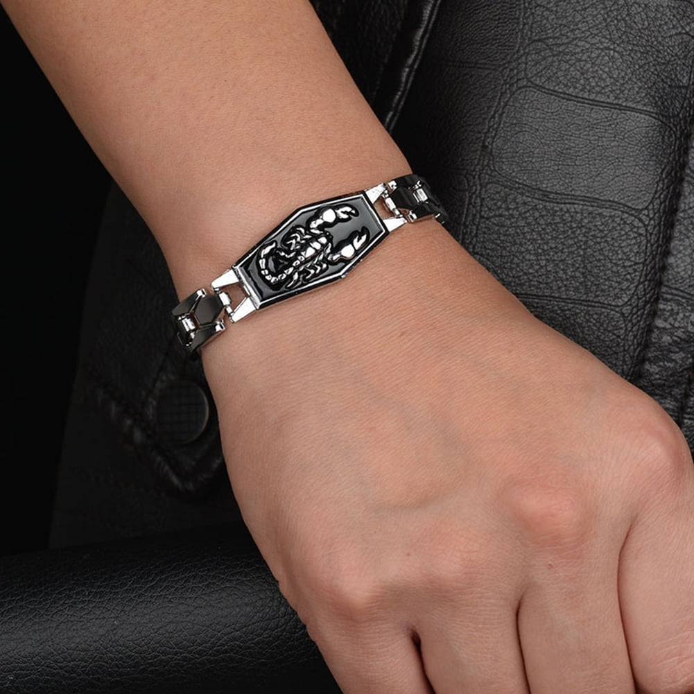 Ayyufe Men Bracelets On Sale Clearance Men Scorpion Bracelet Punk Alloy Bangle Wristband Birthday Walmart