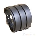 thumbnail image 1 of Ayyufe Men Multilayer Belt Leather Bracelet 3 Buckles Wristband Cuff Bangle, 1 of 6