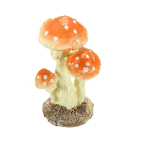 Ayyufe Mushroom Miniature Realistic Mushroom Toadstool Miniature Ornament Fairy Garden Terrarium Dollhouse Decor for Bonsai Terrariums