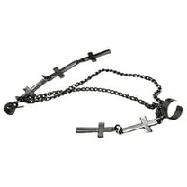 Ayyufe Pack Of 1 Ear Cuff Cross Dangle Versatile Alloy Women Punk Ear Crawler for Women