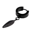thumbnail image 1 of Ayyufe Pack Of 1 Punk Men Feather Pendant Stainless Steel Hoop Earring Party, 1 of 6