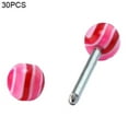 thumbnail image 1 of Ayyufe Pack Of 30 Multicolor Tounge Rings Bars 316L Surgical Steel Barbell Body Piercing, 1 of 5