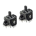 thumbnail image 1 of Ayyufe Pack of 2 Analog Stick Joystick Replacement Repair Parts for PS4 Xbox One Controller Black + White, 1 of 7