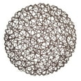 thumbnail image 1 of Ayyufe Placemat; 15 Inch Bowl Mat Multifunctional Wear Resistant Paper Home table Decoration Placemats for Cafes; Dark Coffee Round; Dark Coffee, 1 of 7