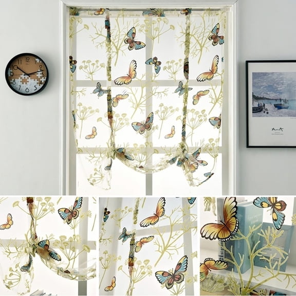 Ayyufe Roman Blinds Roman Blind Flower Pattern Elegant Window Curtain for Home
