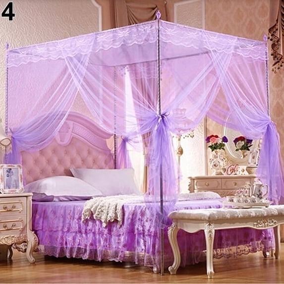 Ayyufe Romantic Princess Lace Canopy Mosquito Net No Frame for Twin Full Queen King Bed