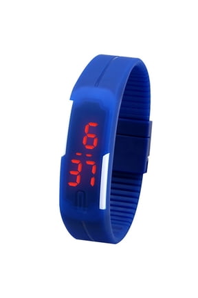 Silicone Red LED Sports Bracelet Touch Digital Wrist Watch