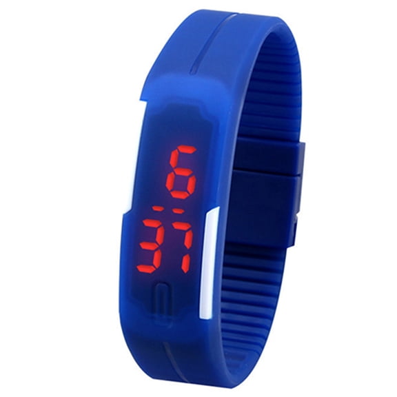 Ayyufe Silicone Red LED Sports Bracelet Touch Digital Wrist Watch