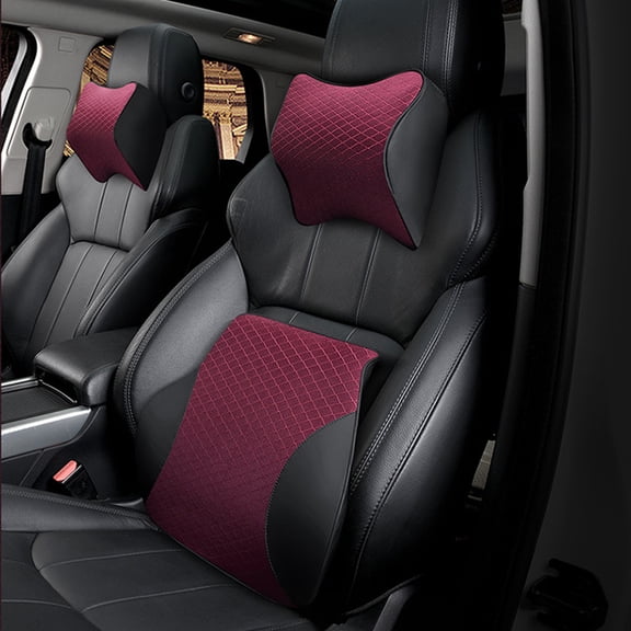 Ayyufe Space Memory Foam Car Lumbar Support Auto Neck Pillow Headrest Head Restraint