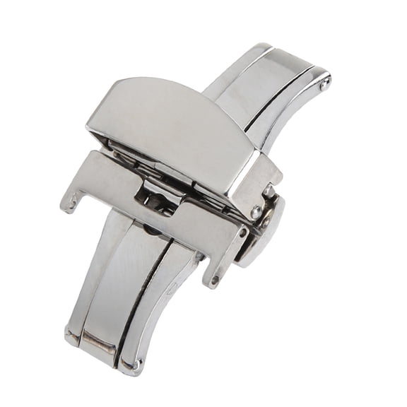 Ayyufe Stainless Steel Flip Lock Butterfly Deployment Clasp Watch Deployant Buckle