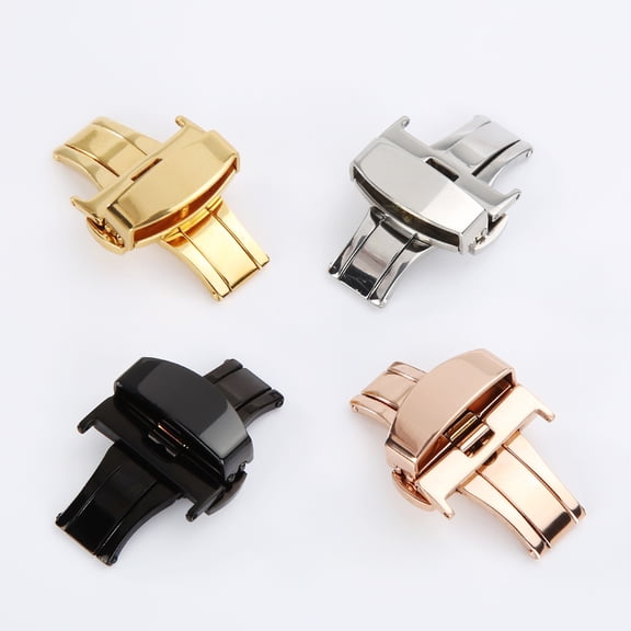 Ayyufe Stainless Steel Flip Lock Butterfly Deployment Clasp Watch Deployant Buckle